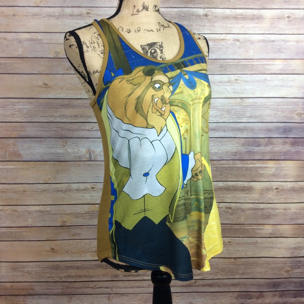 ❗️SOLD❗️Disney Size Small Beauty And The Beast Tank Top - Picture 3 of 7